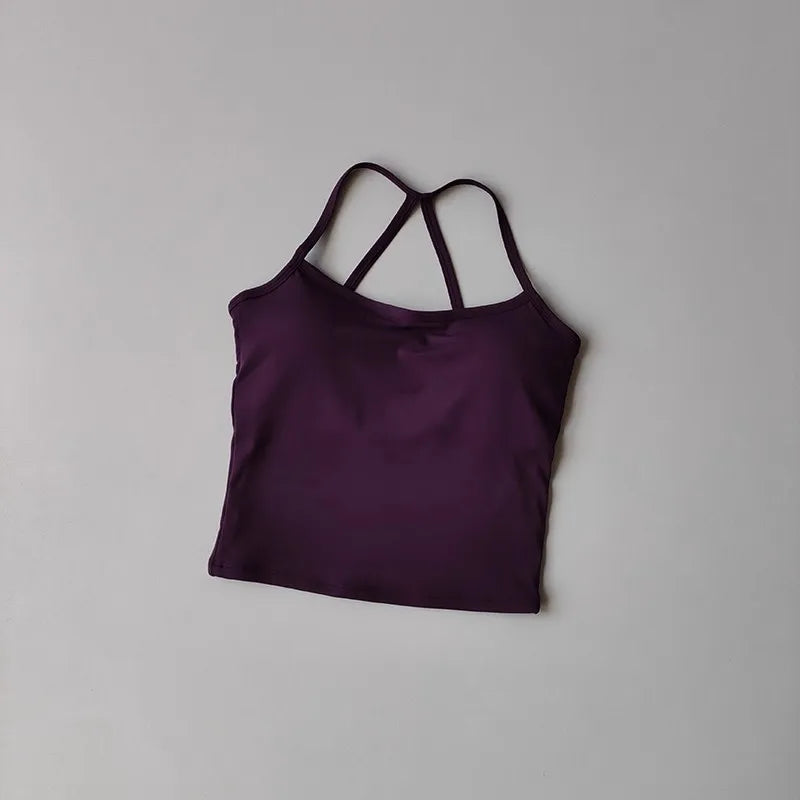 Women's Yoga Sports Fitness Vest, Pilates Running Bra, Professional Training Underwear, Fitness
