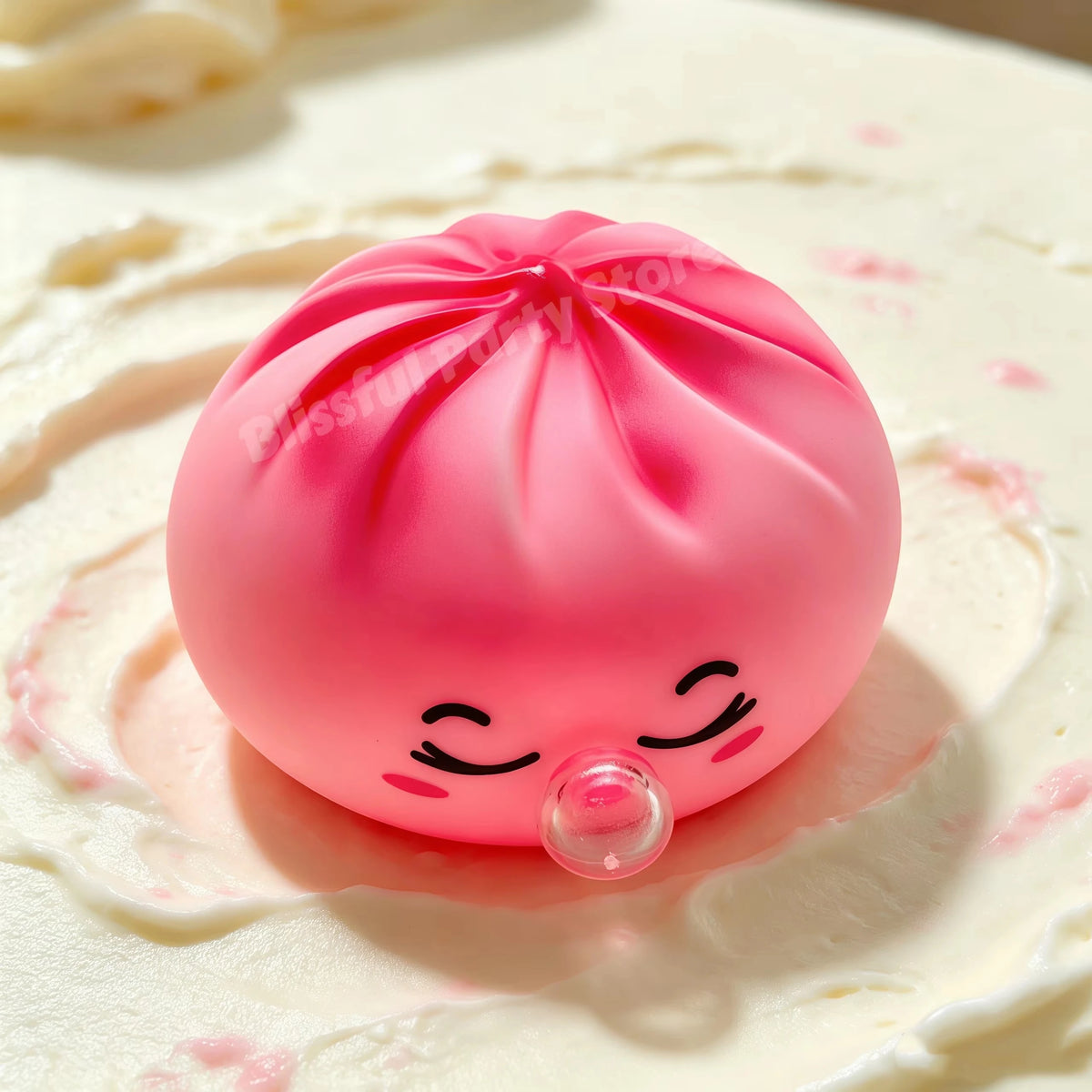 Bubble-Blowing Dumpling Squishy Soft Squeeze Buns Stress Relief Squeeze Ball Office Home Decorat Adults Perfect Gifts Fidgets