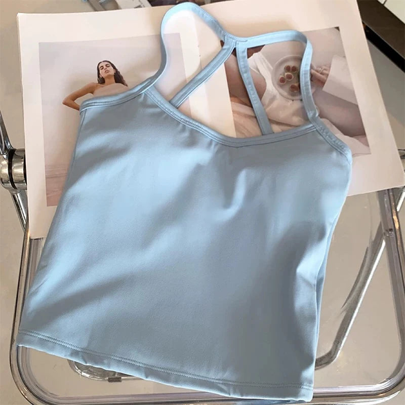 Women's Yoga Sports Fitness Vest, Pilates Running Bra, Professional Training Underwear, Fitness