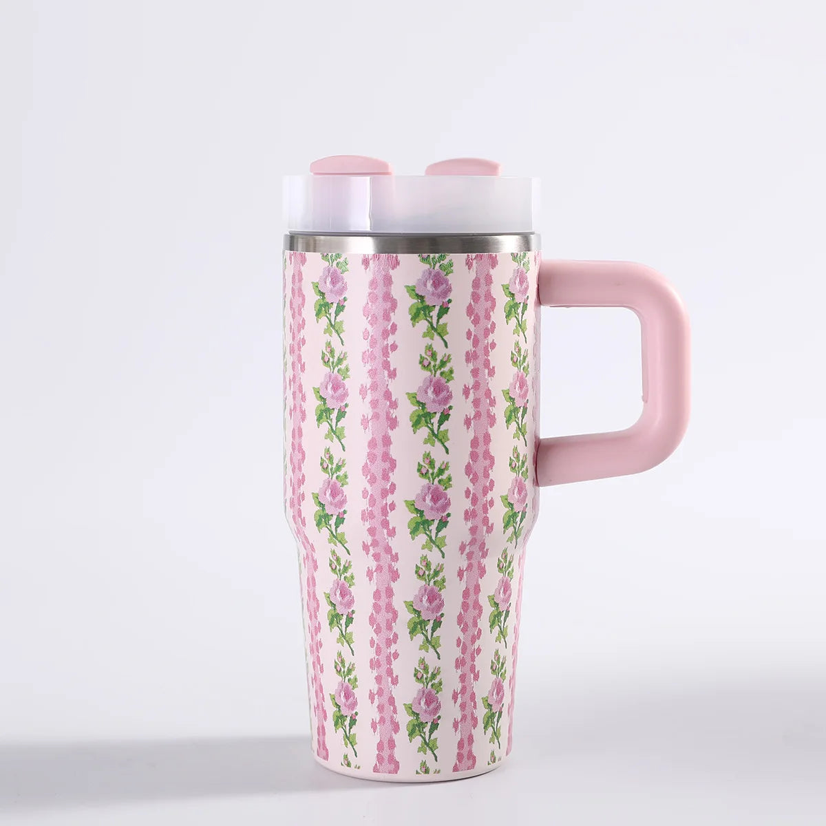 Car portable 304 stainless steel insulated cup 40oz large capacity with handle for cold insulation, suitable for outdoor use