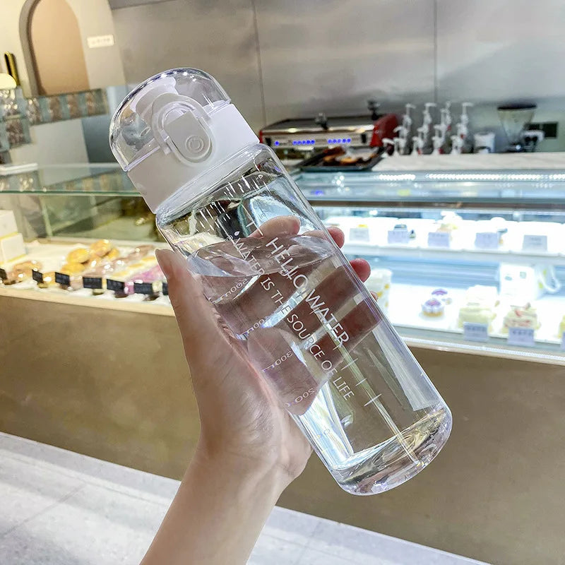 Sports Water Cups For Students Plastic Anti Fall Primary School Students Portable Summer Tea Making Cups With Portable Bottles