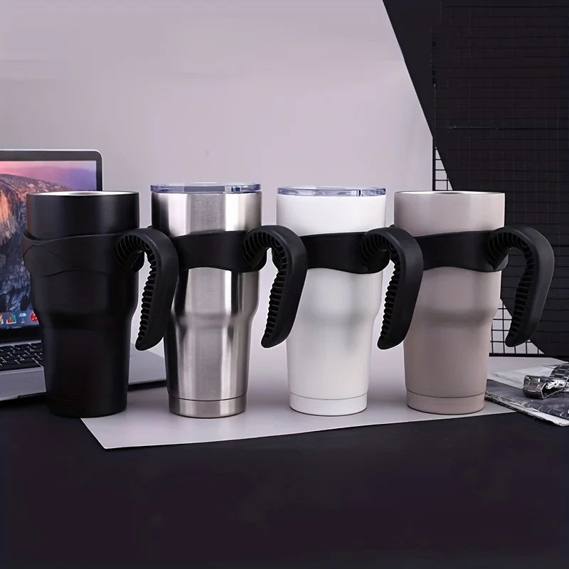 30oz Insulated Car Cup Holder with Water Cup Handle - Keep Your Drink Secure and Hot!
