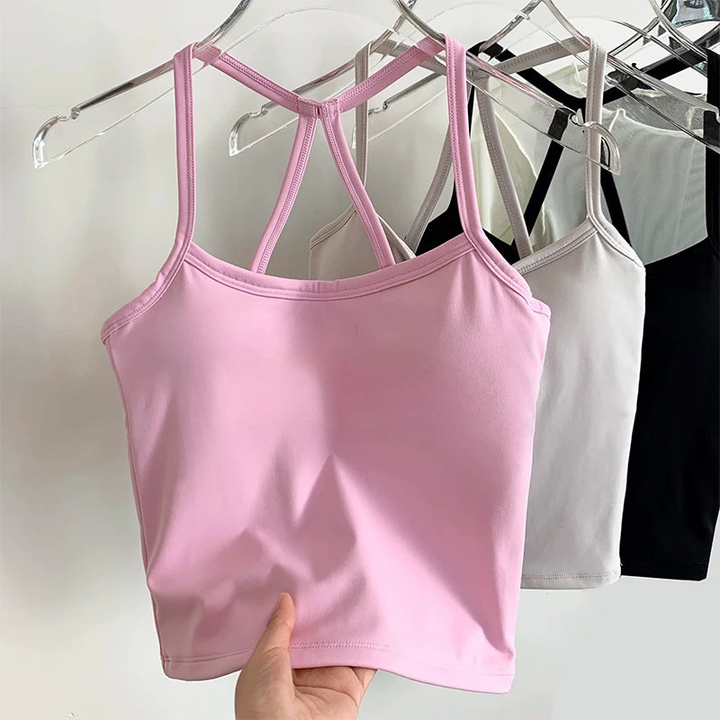 Women's Yoga Sports Fitness Vest, Pilates Running Bra, Professional Training Underwear, Fitness