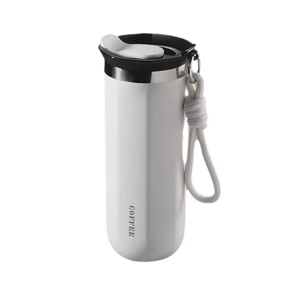 Portable 350ML/500ML Stainless Steel Insulated Cup Leak-Proof Double Wall Thermal Mug with Lid Vacuum Flask Camping Use