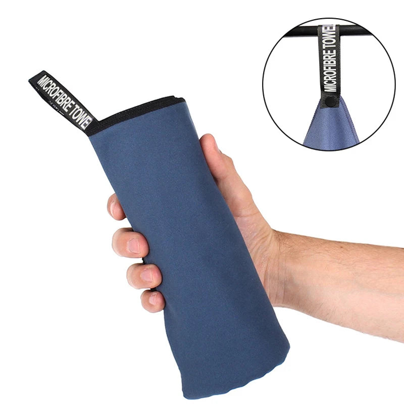 2 Pcs Double-Sided Fleece Sports Sweat Towels 40x80cm, Soft Absorbent Skin-Friendly Lint-Free Towels for Sports Running Gym