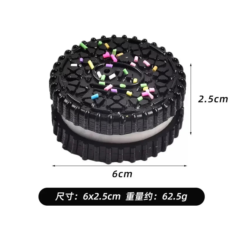 Simulation Stress Relief Squishy Toy. Creative Cookie Cake Super Soft Squeeze Toy. Sandwich Biscuit Antistress Gadget.