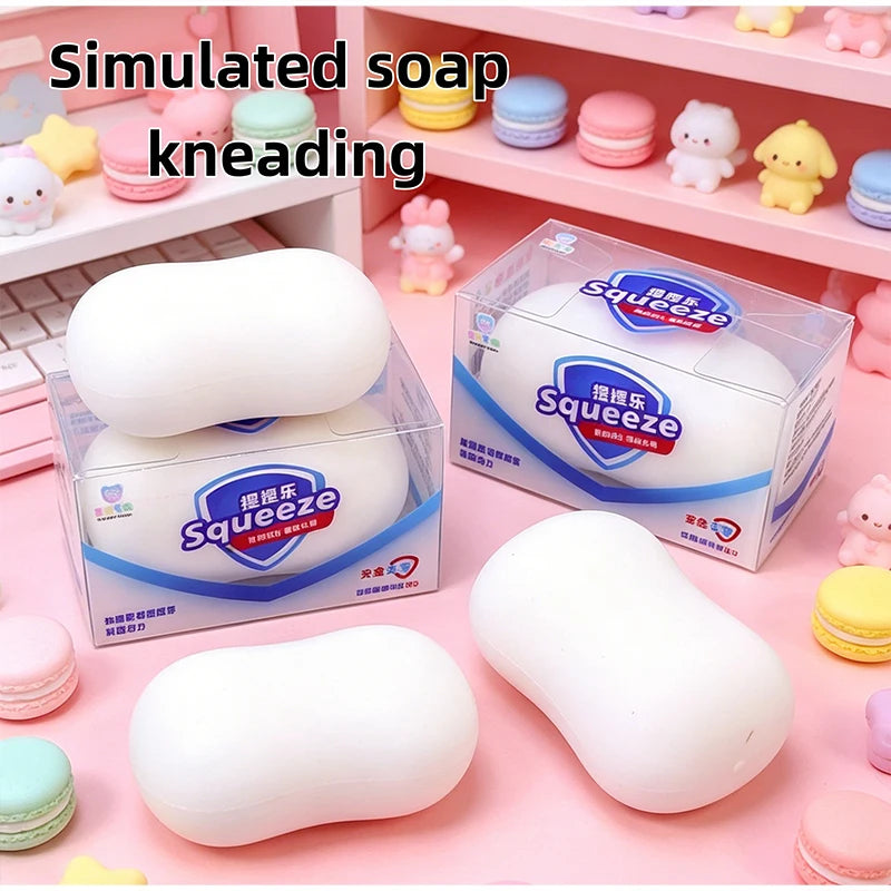 Soap Dumpling Squishy Slow Rising Stress Ball Soft Squeezable Fidget Toy Anti-Stress Relief Sensory Props for Kids Adults