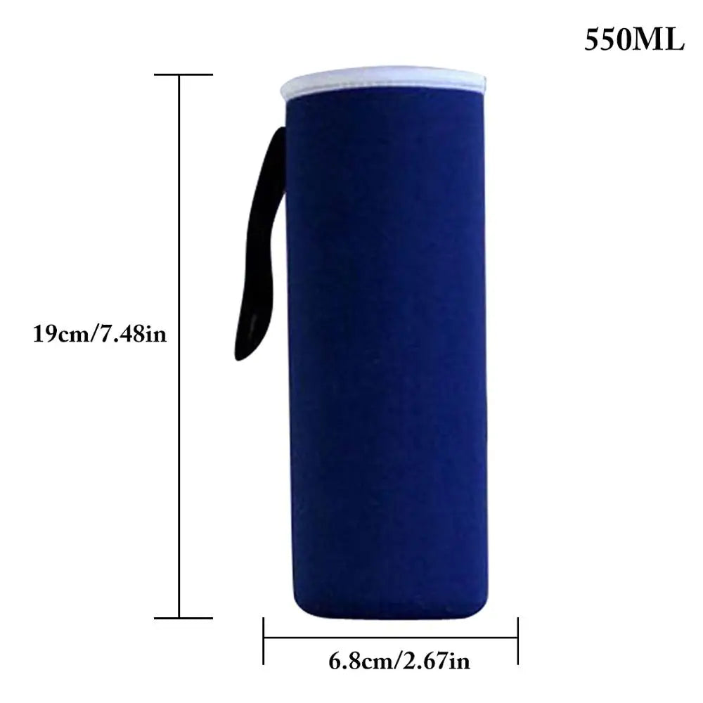 Sport Water Bottle Cover Neoprene Insulator Sleeve Bag Case Pouch For 550ML Portable Vacuum Cup Set Sport Camping Accessories