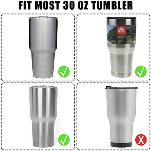 30oz Insulated Car Cup Holder with Water Cup Handle - Keep Your Drink Secure and Hot!