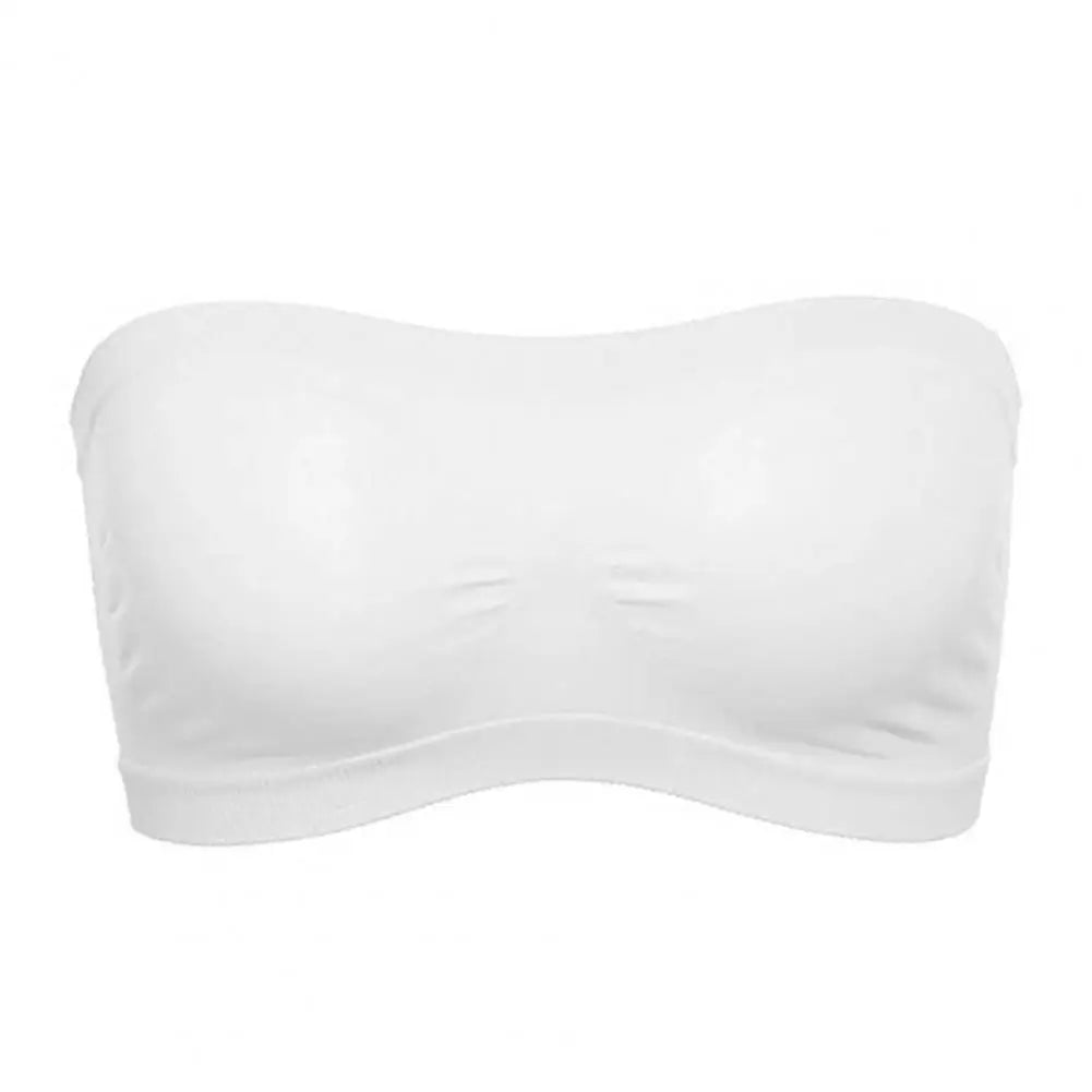 Sports Fitness Women Tube Tops Breathable Strapless Hollow Back Bra Seamless Sport Underwear