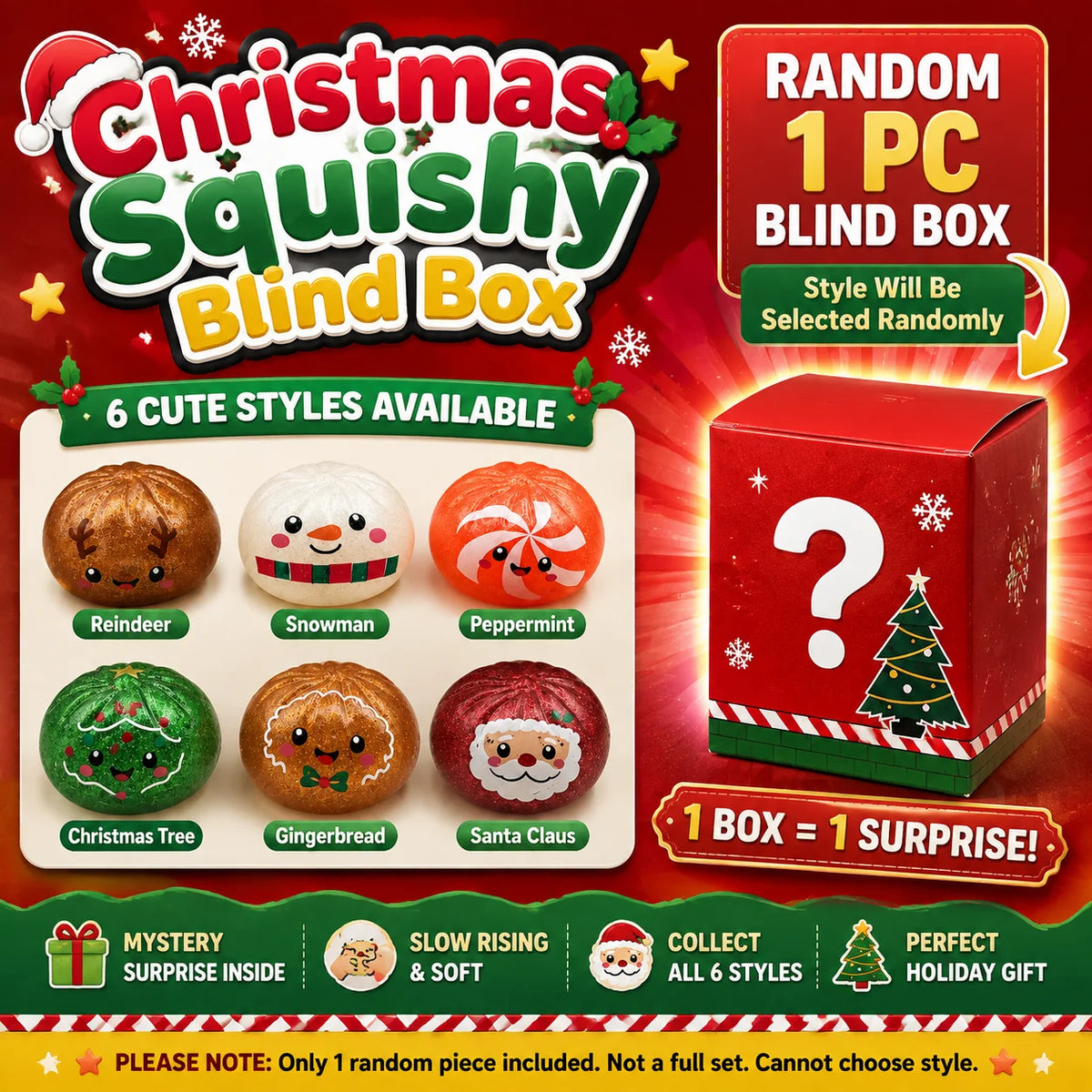 Holiday Dumpling Squishy Toy Random Color Slow Rising Squeeze Sensory Fidget Stress Relief Office Desk Decoration Gift