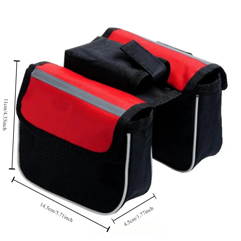 3 in1 Bilateral Large Capacity Bags Bicycle Bags Cycling Saddlebags Bike Tube Bags Cycling Equipment Bike Bag Bike Accessories