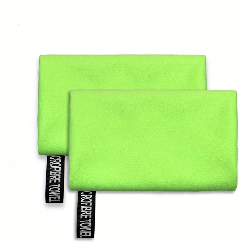 2 Pcs Double-Sided Fleece Sports Sweat Towels 40x80cm, Soft Absorbent Skin-Friendly Lint-Free Towels for Sports Running Gym