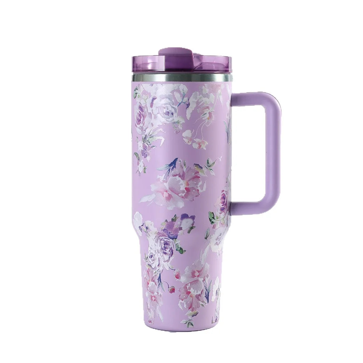 Car portable 304 stainless steel insulated cup 40oz large capacity with handle for cold insulation, suitable for outdoor use