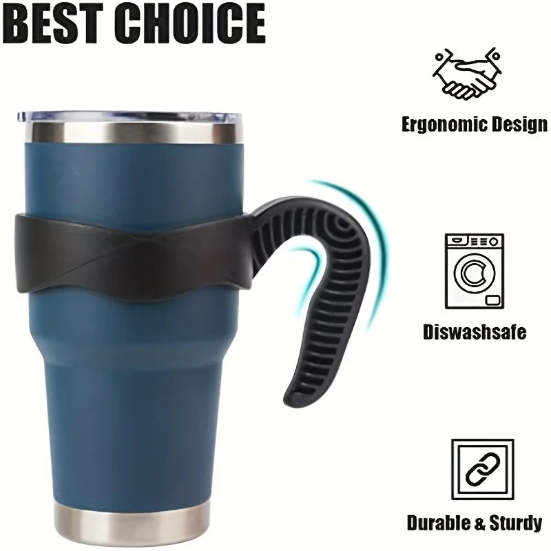 30oz Insulated Car Cup Holder with Water Cup Handle - Keep Your Drink Secure and Hot!