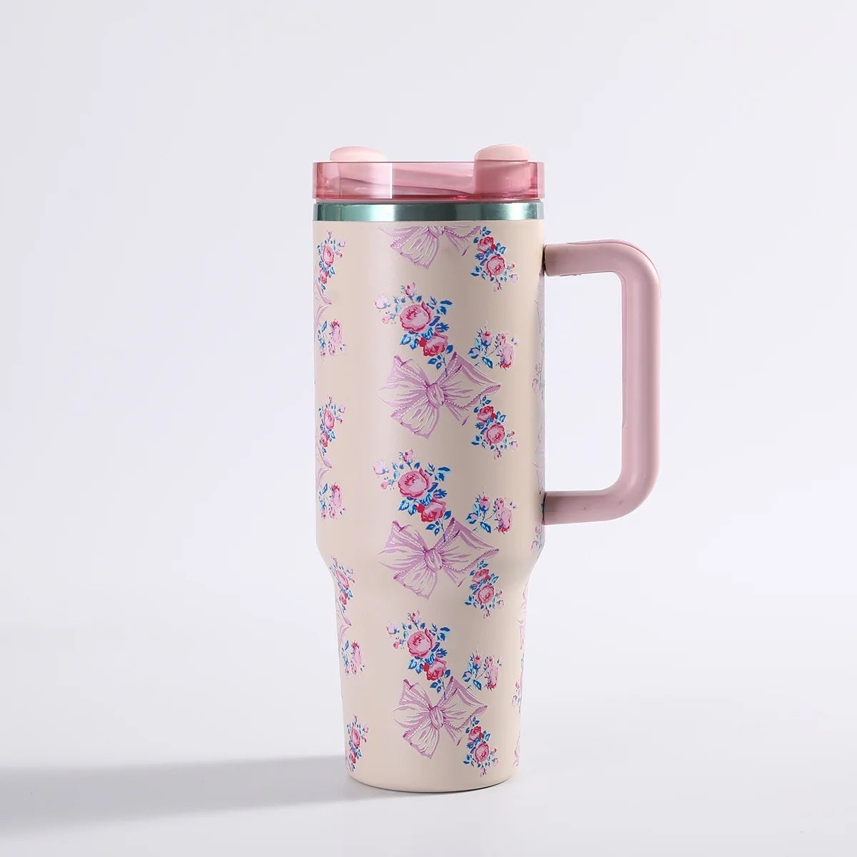 Car portable 304 stainless steel insulated cup 40oz large capacity with handle for cold insulation, suitable for outdoor use