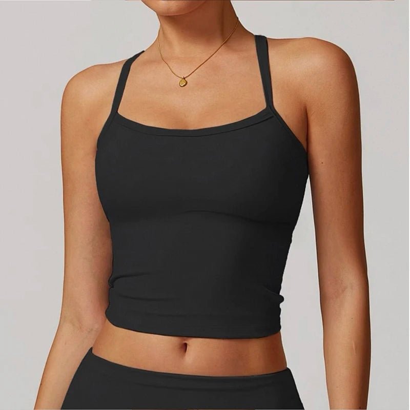 Women's Yoga Sports Fitness Vest, Pilates Running Bra, Professional Training Underwear, Fitness