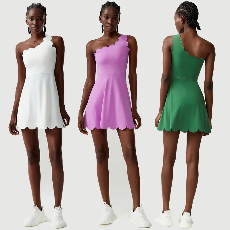 Women Fitness Yoga Dress Tennis Skirt Breathable Quick Dry Running
