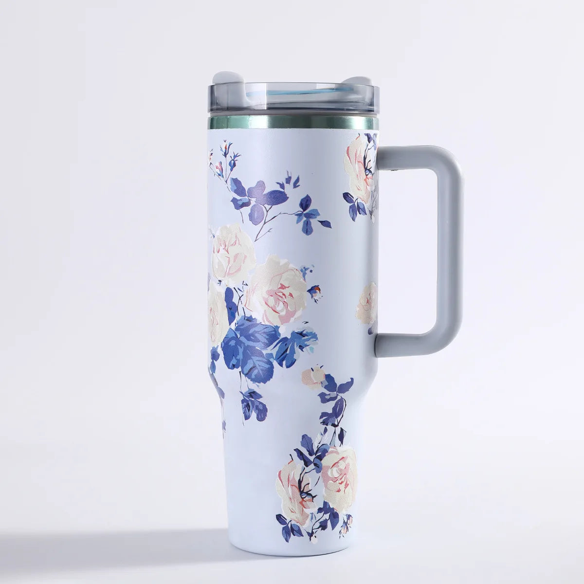 Car portable 304 stainless steel insulated cup 40oz large capacity with handle for cold insulation, suitable for outdoor use