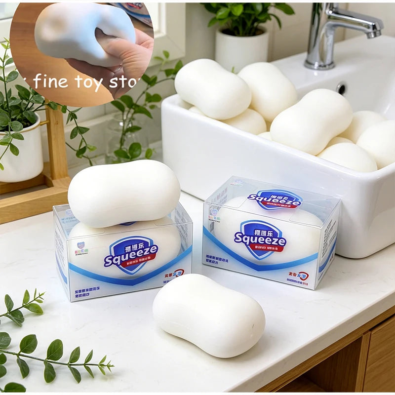 Soap Dumpling Squishy Slow Rising Stress Ball Soft Squeezable Fidget Toy Anti-Stress Relief Sensory Props for Kids Adults