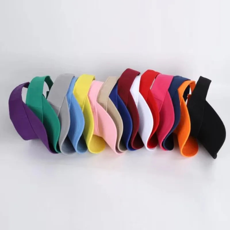 Tennis Caps Men Women Adjustable Sport Headband Classic Sun Sports Visor Hat Running Caps Tennis Beach Hat Outdoor Sports Hat