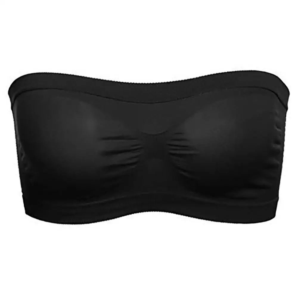 Sports Fitness Women Tube Tops Breathable Strapless Hollow Back Bra Seamless Sport Underwear