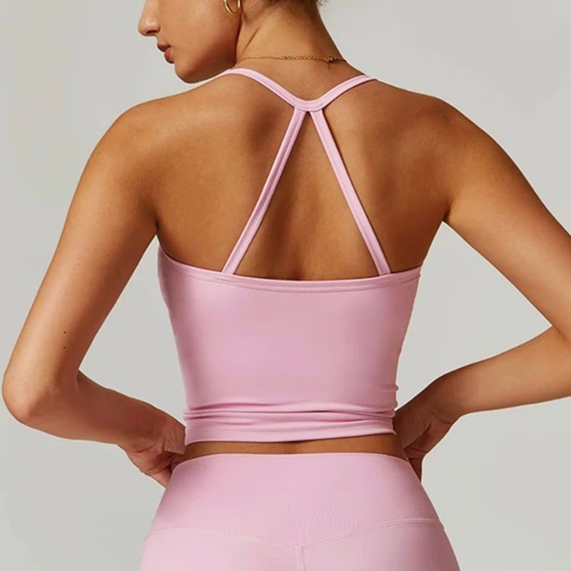 Women's Yoga Sports Fitness Vest, Pilates Running Bra, Professional Training Underwear, Fitness