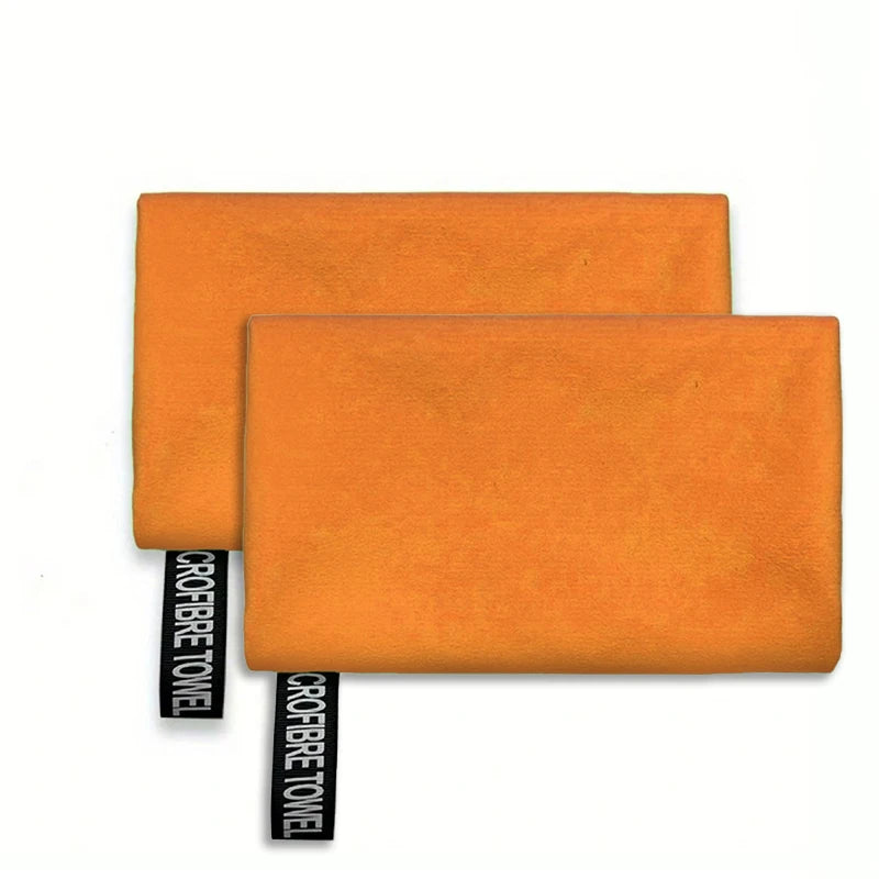 2 Pcs Double-Sided Fleece Sports Sweat Towels 40x80cm, Soft Absorbent Skin-Friendly Lint-Free Towels for Sports Running Gym