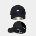 New Love Heart Baseball Cap Female High Ponytail Hat Hollow Empty Top Sun Protection Outdoor Sport Visor Adjustable Travel Cap