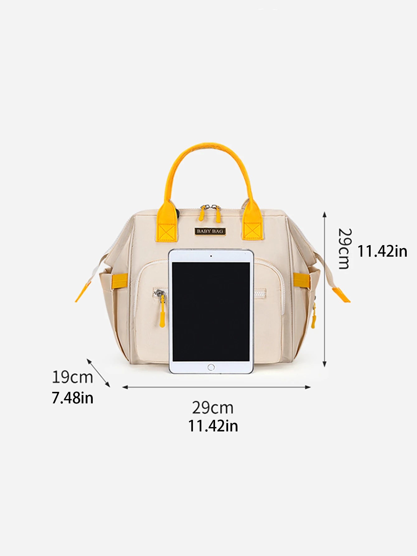 Single large-capacity baby bag, single shoulder crossbody bag, casual bag, dry and wet separation function, and bottle insulatio