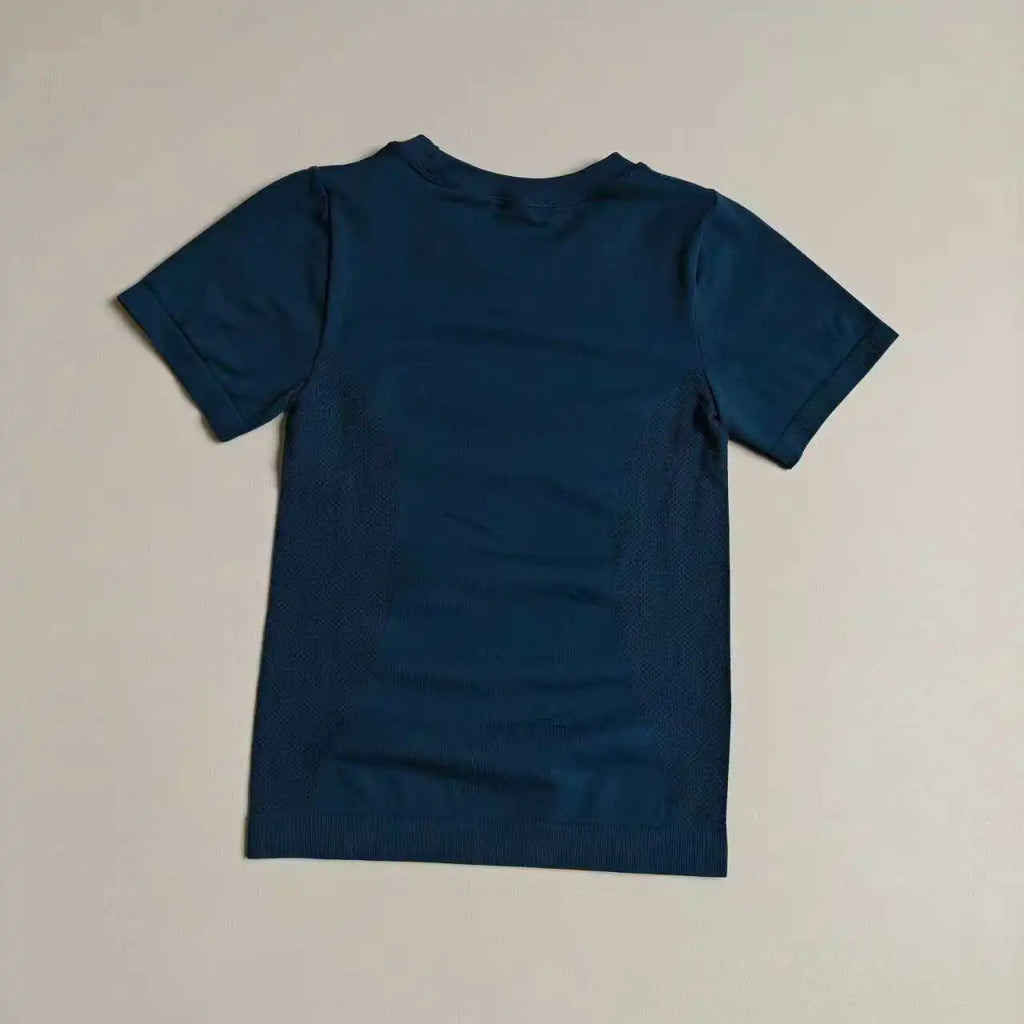 Summer Sports Tops for Women, Seamless Running Fitness Wear, Short Quick-Drying Breathable Training Yoga Fitness Short Sleeves