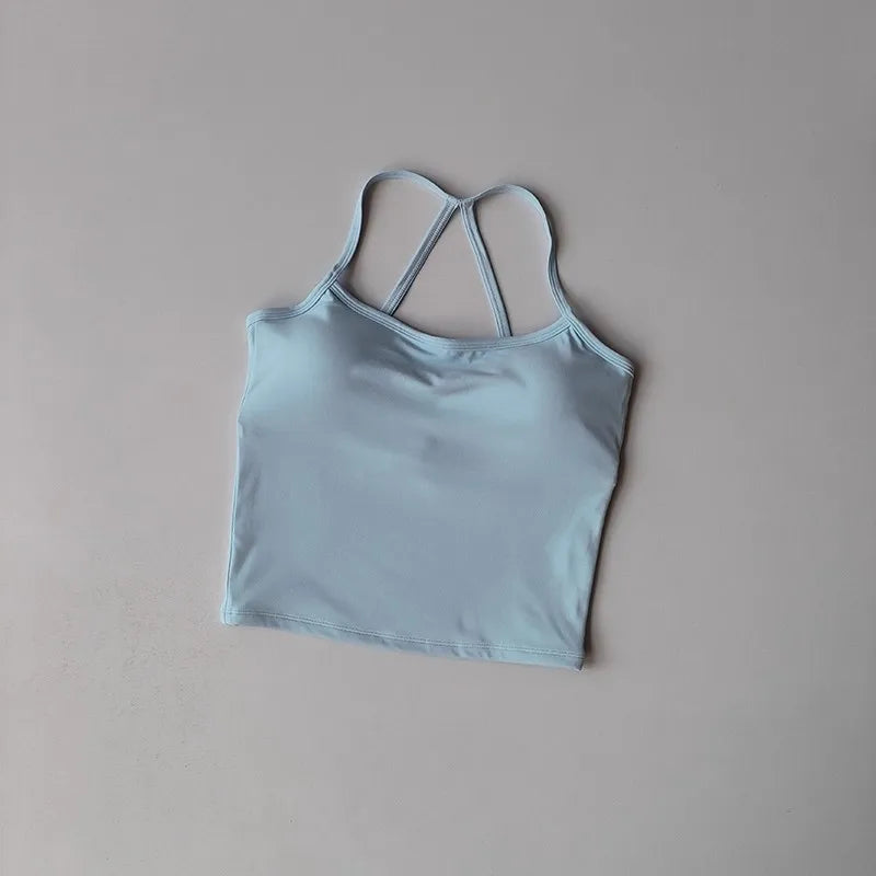 Women's Yoga Sports Fitness Vest, Pilates Running Bra, Professional Training Underwear, Fitness
