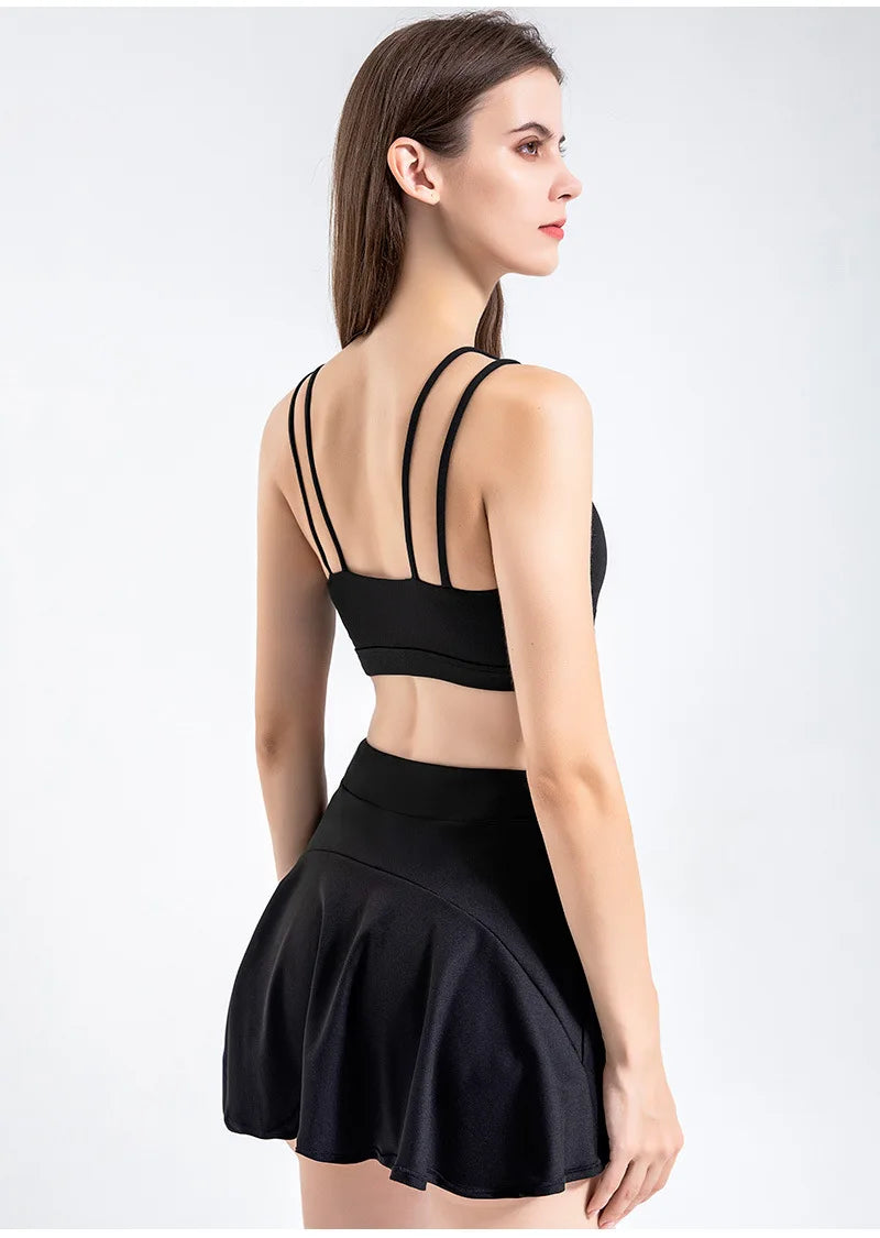 Women Yoga Shorts For Sport Running Pleated Tennis Skirt Female Golf Wear Soft Badminton Workout Skorts Gym Summer Outfit