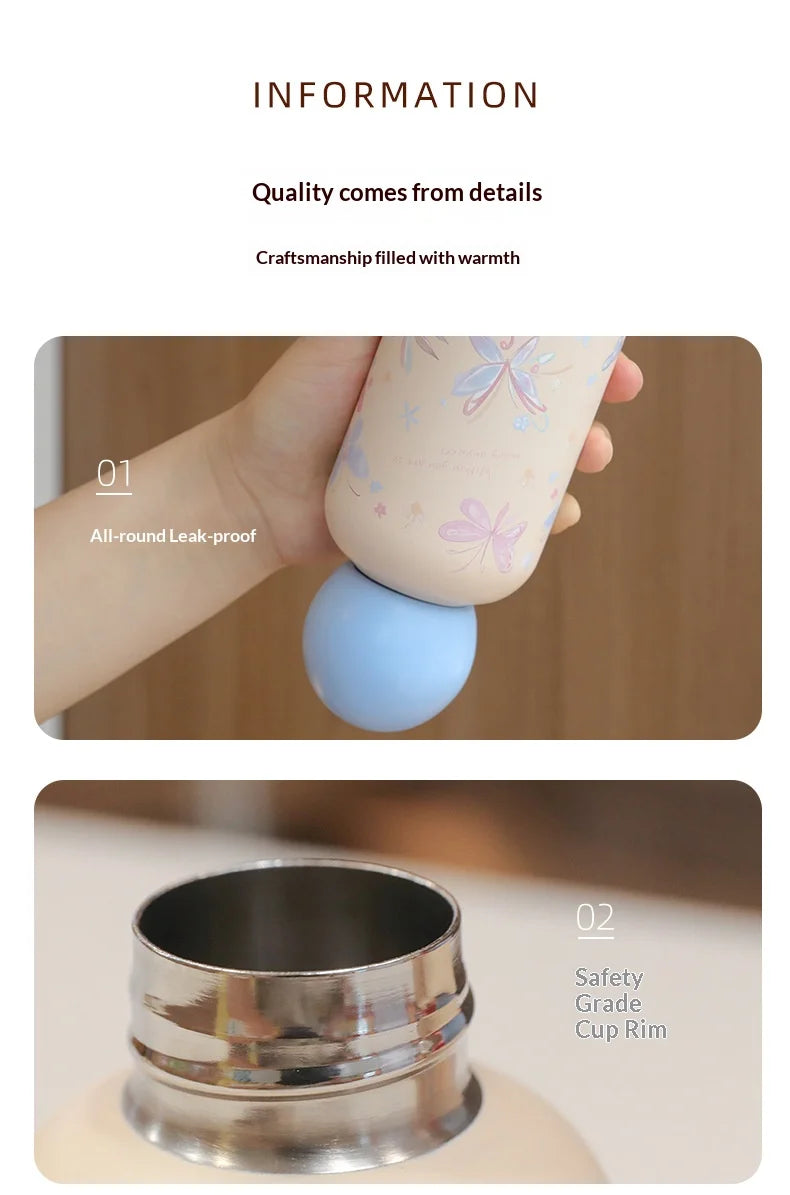 Creative Children's Insulated Cups Sports Water Cups Light Luxury and High-end Daily Necessities Outdoor Student Mini Cups