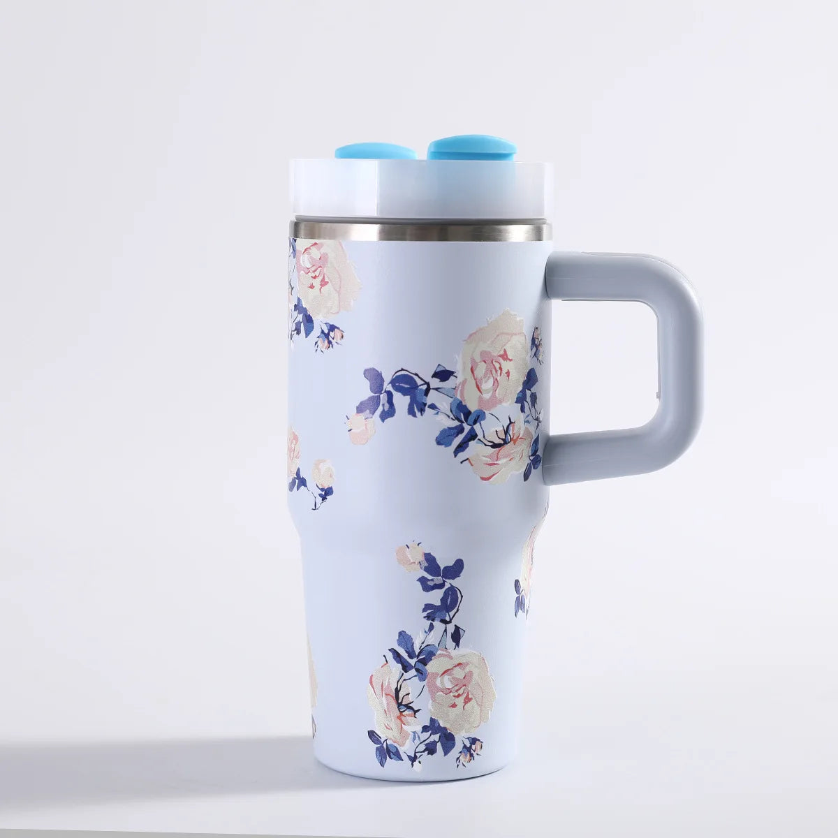 Car portable 304 stainless steel insulated cup 40oz large capacity with handle for cold insulation, suitable for outdoor use