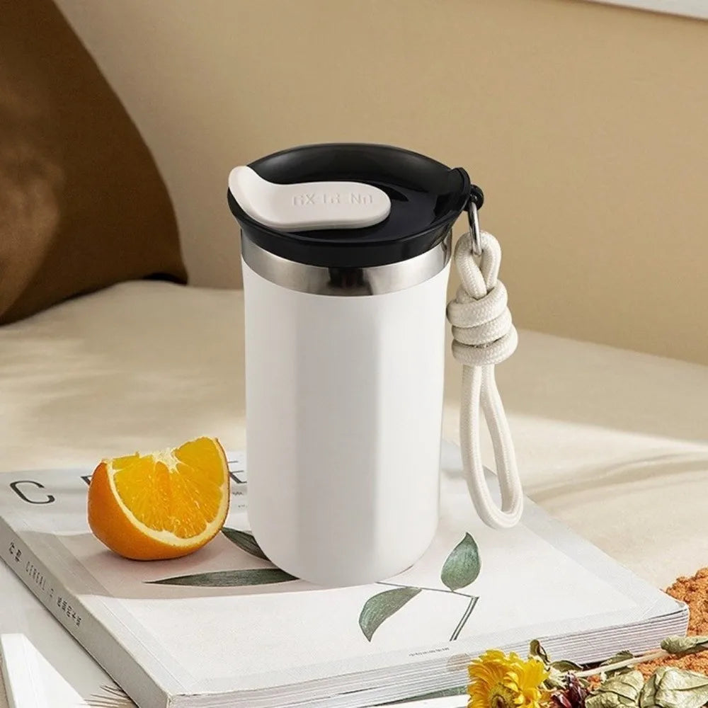 Portable 350ML/500ML Stainless Steel Insulated Cup Leak-Proof Double Wall Thermal Mug with Lid Vacuum Flask Camping Use