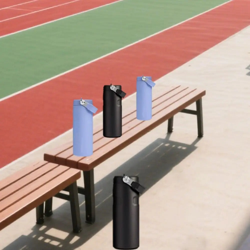 Portable Stainless Steel Insulated Sports Bottle Leak Proof Double-Layer Vacuum Bottle 16oz Thermal Cup Outdoor