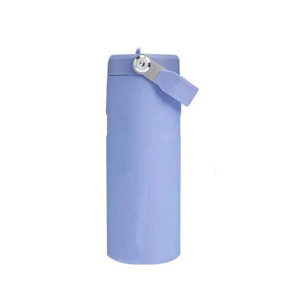 Portable Stainless Steel Insulated Sports Bottle Leak Proof Double-Layer Vacuum Bottle 16oz Thermal Cup Outdoor