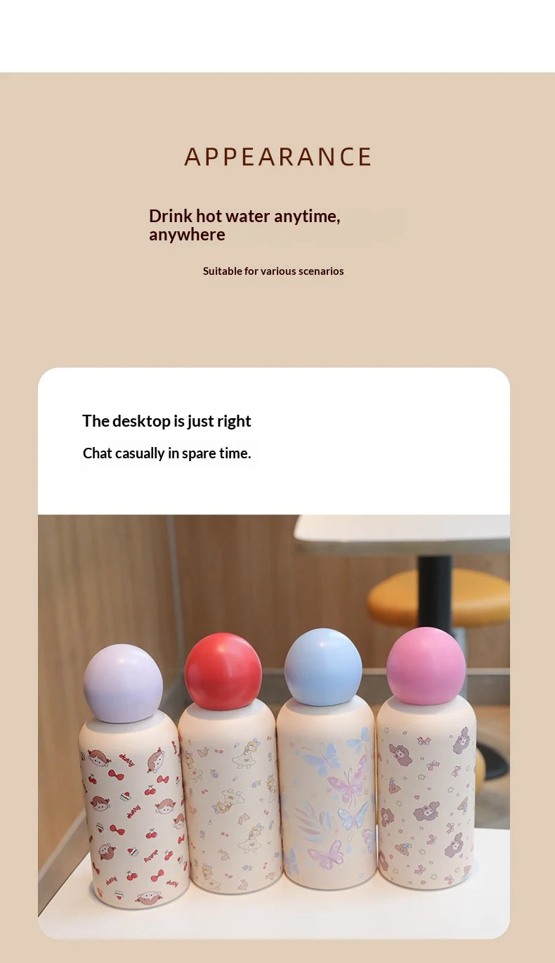 Creative Children's Insulated Cups Sports Water Cups Light Luxury and High-end Daily Necessities Outdoor Student Mini Cups