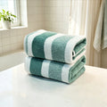 2-pack towels with strong water absorption, quick drying, no shedding, and durability - very suitable for home, beach, and face