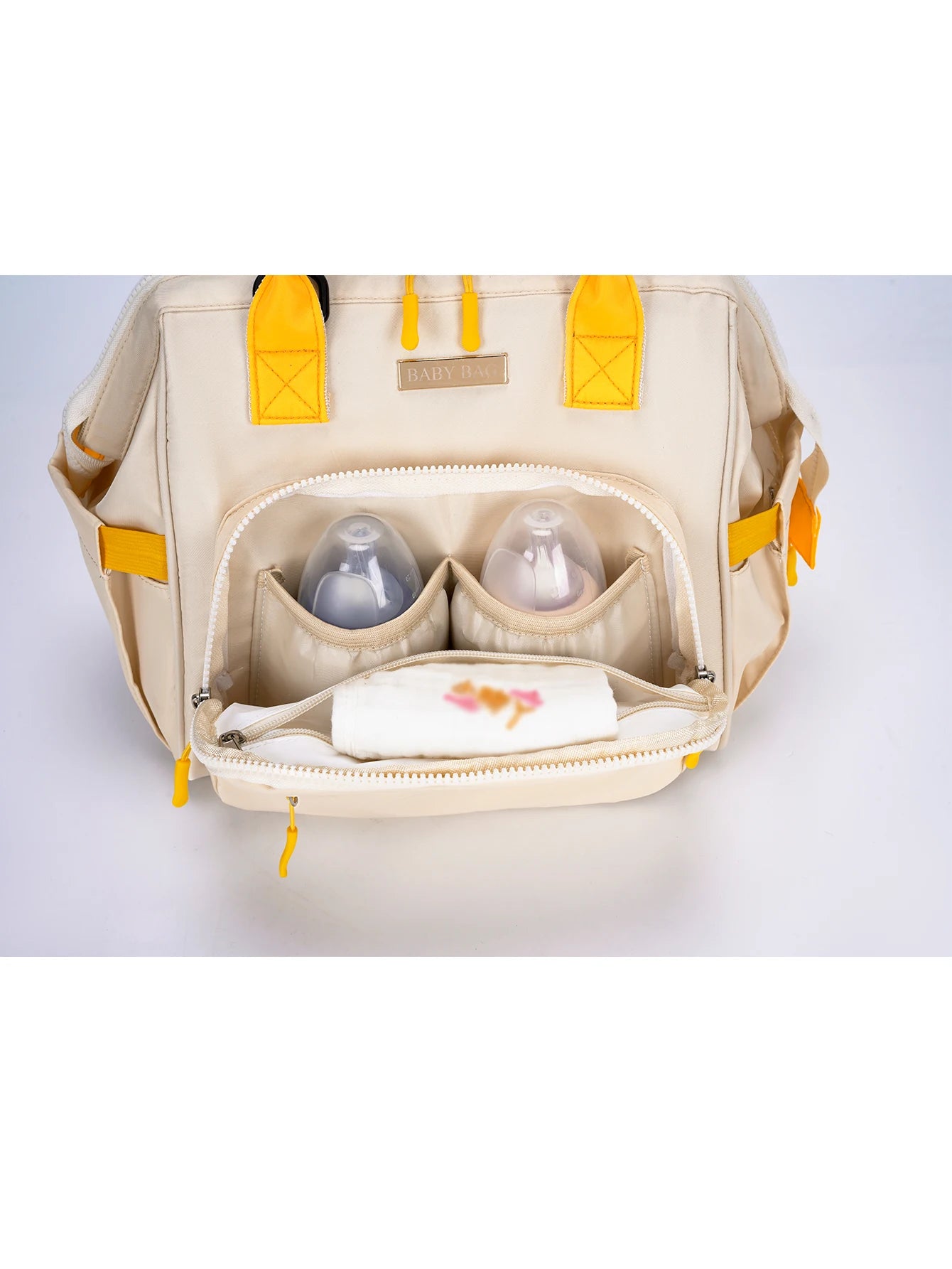 Single large-capacity baby bag, single shoulder crossbody bag, casual bag, dry and wet separation function, and bottle insulatio