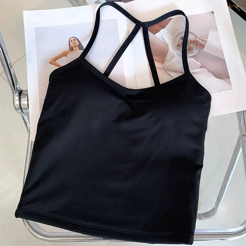 Women's Yoga Sports Fitness Vest, Pilates Running Bra, Professional Training Underwear, Fitness