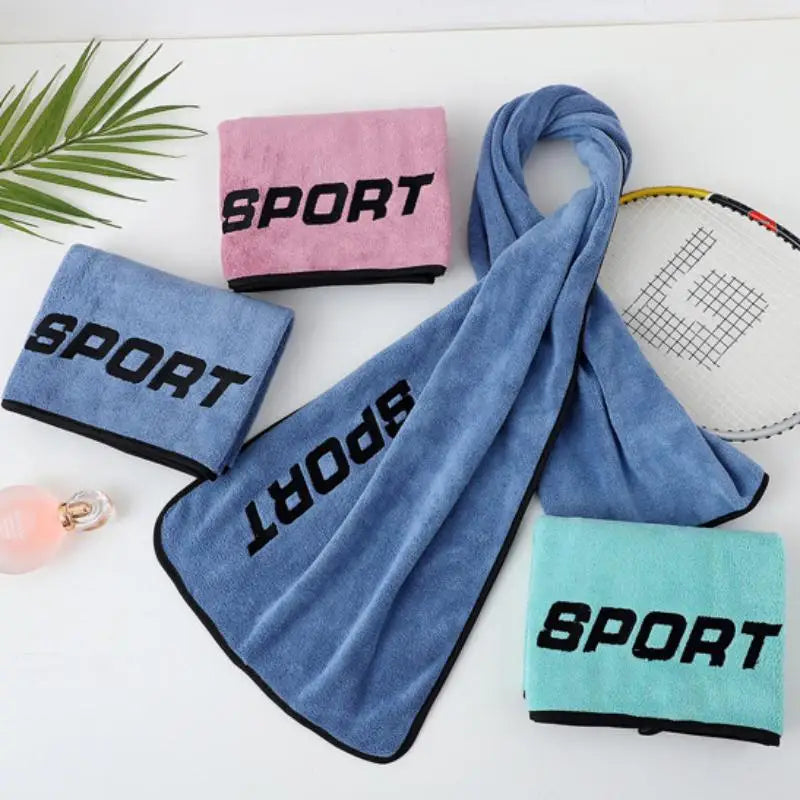 30 * 110cm Sports Towel Ultra-fine Fiber Gym Workout Sweat Absorption Towel Yoga Quick Drying Exercise Beach Quick Dry Towel