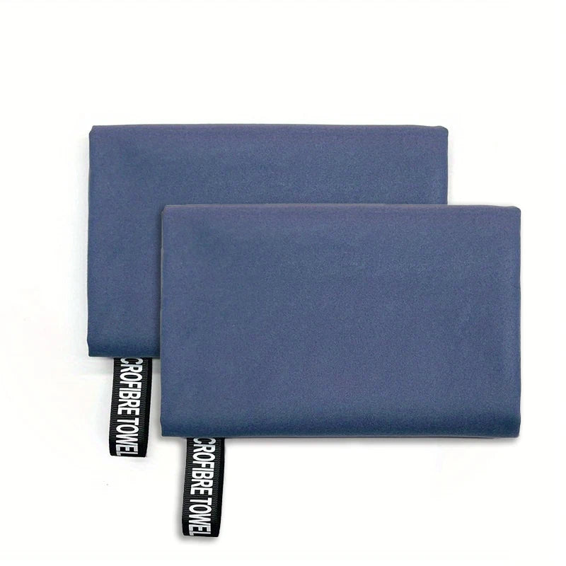 2 Pcs Double-Sided Fleece Sports Sweat Towels 40x80cm, Soft Absorbent Skin-Friendly Lint-Free Towels for Sports Running Gym