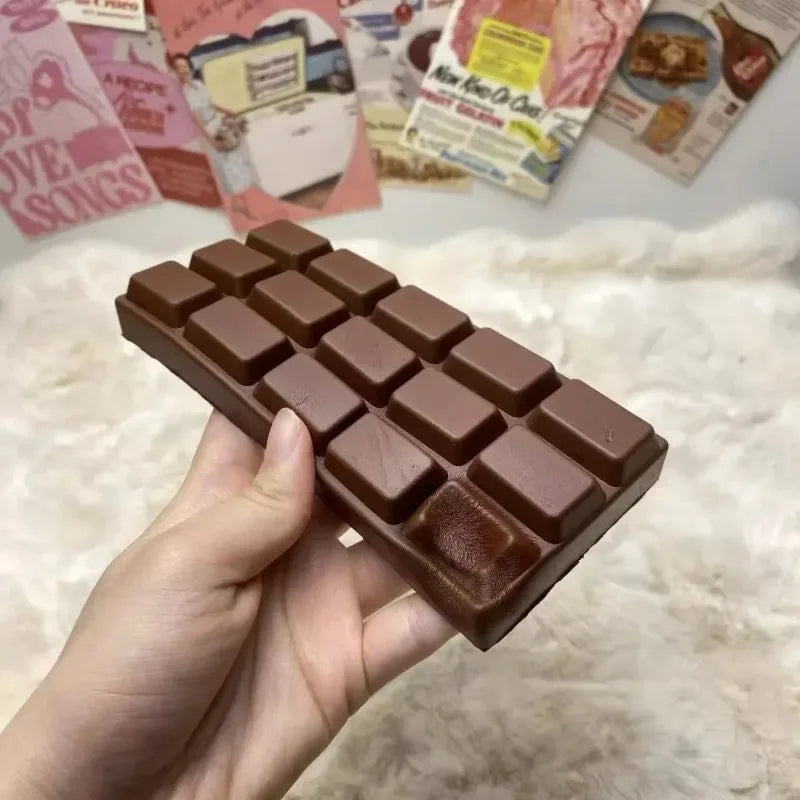 Squishy Simulated Chocolate Squeeze Toy PU Soft and Slow Rebound Fidget Toys Stress Relief Toy Sensory Squeeze Toys for Adults