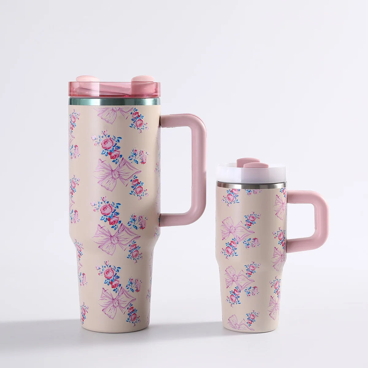Car portable 304 stainless steel insulated cup 40oz large capacity with handle for cold insulation, suitable for outdoor use