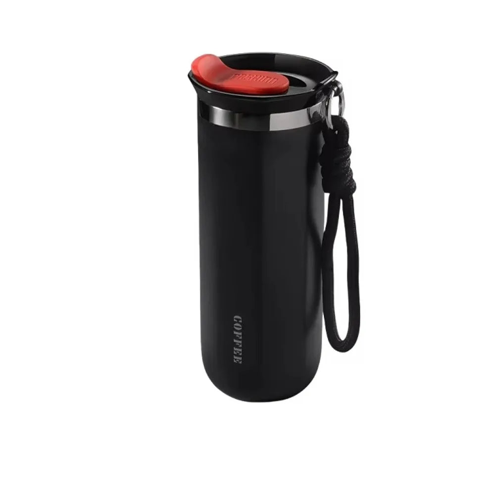 Portable 350ML/500ML Stainless Steel Insulated Cup Leak-Proof Double Wall Thermal Mug with Lid Vacuum Flask Camping Use