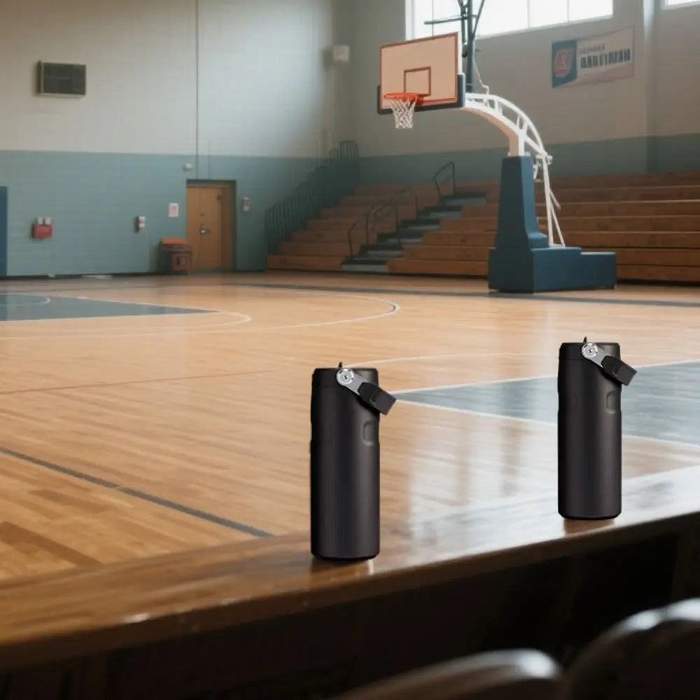 Portable Stainless Steel Insulated Sports Bottle Leak Proof Double-Layer Vacuum Bottle 16oz Thermal Cup Outdoor
