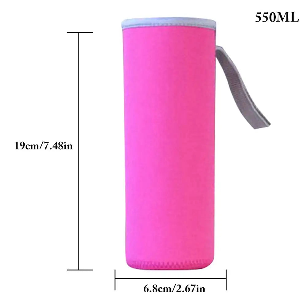 Sport Water Bottle Cover Neoprene Insulator Sleeve Bag Case Pouch For 550ML Portable Vacuum Cup Set Sport Camping Accessories