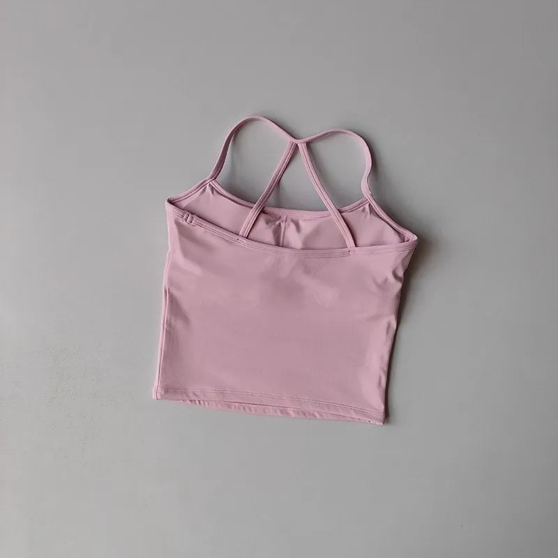Women's Yoga Sports Fitness Vest, Pilates Running Bra, Professional Training Underwear, Fitness